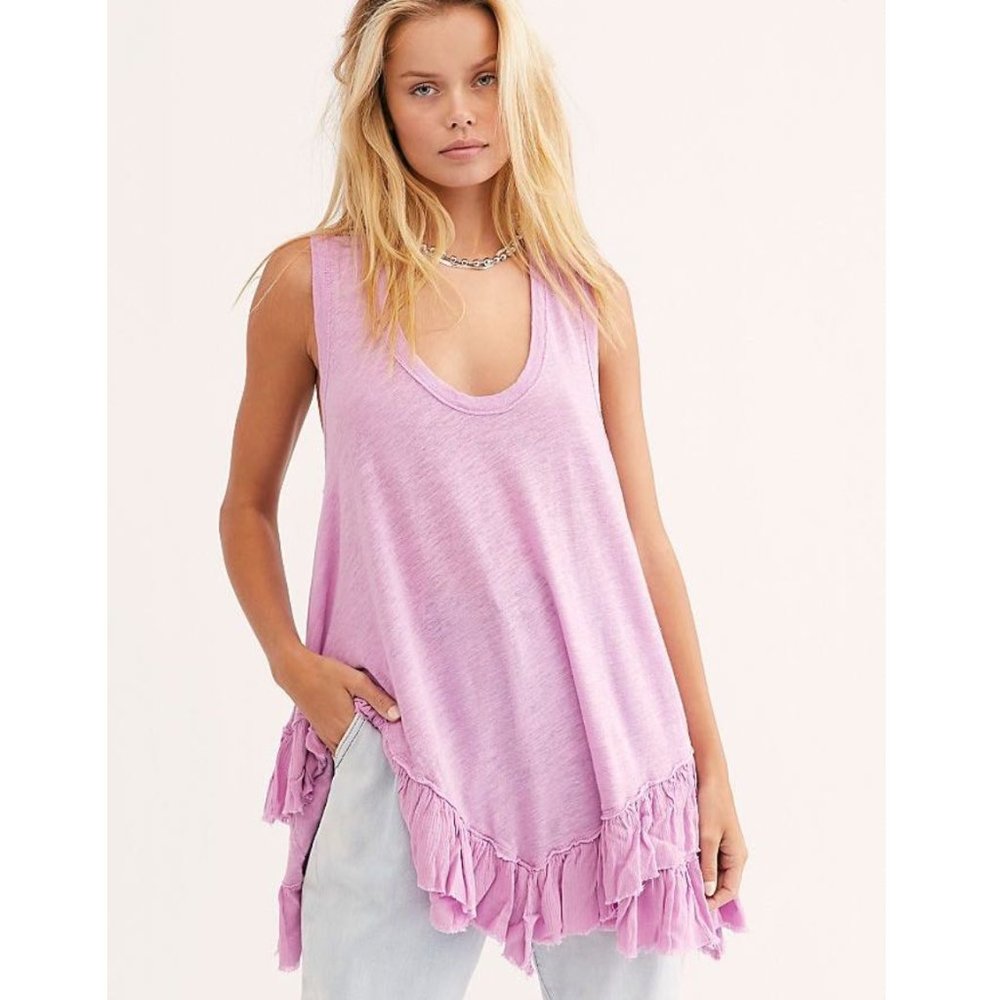 FREE PEOPLE SHIMMY SASHA TANK TOP, TUNIC TOP, COVER UP, MINI DRESS -  NEW! HOT!